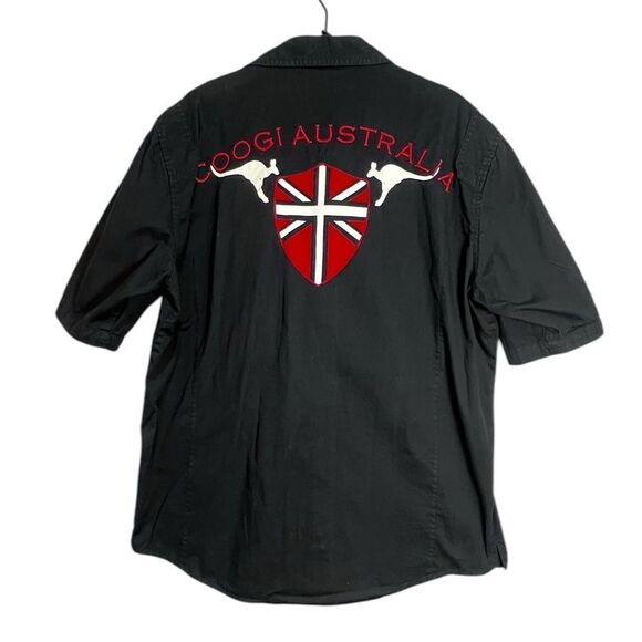 Coogi Australia Men’s Black Short Sleeve Button-Up Shirt XL Embroidered - Picture 2 of 8